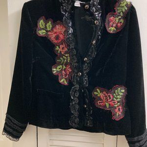 women's velvet jacket